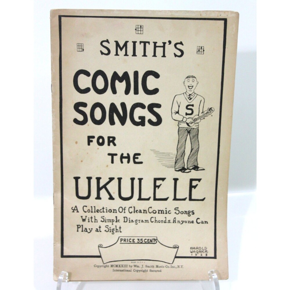 1923 Vintage Smith's Comic Songs Wagner Ukulele Hawaiian Music Songbook Chords